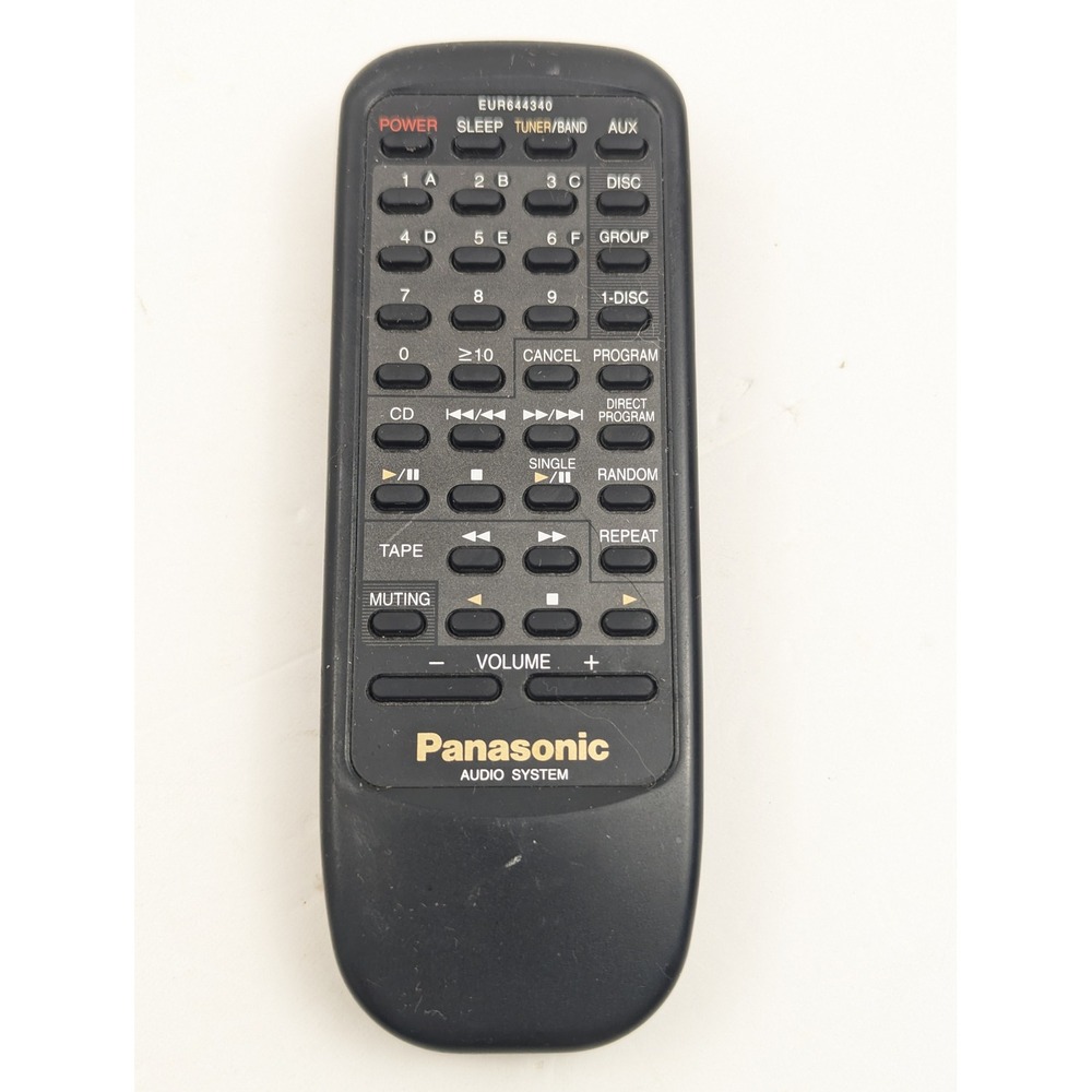 Panasonic Audio‎ System Remote Control EUR644340 CD Tape Tuner TESTED